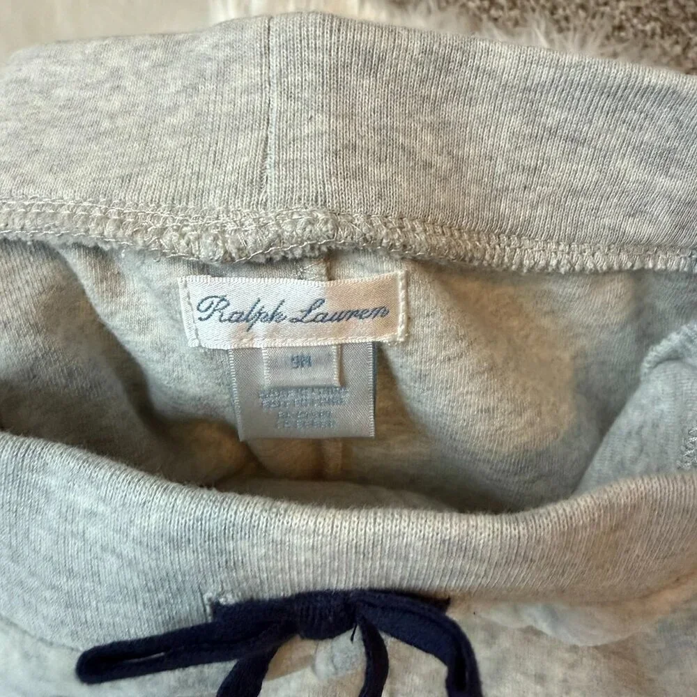 Ralph Lauren Gray Sweatpants Baby Boys 9 Months NWT